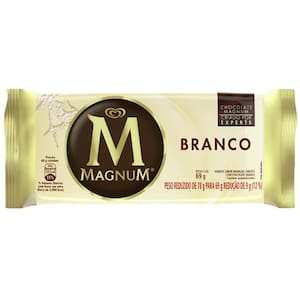 Picolé Magnum Branco Kibon 69g